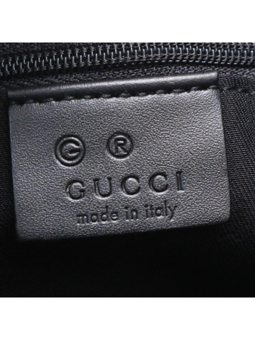 ★SOLD★ Gucci Micro GG Leather Handbag Tote Black - Picture 8 of 9